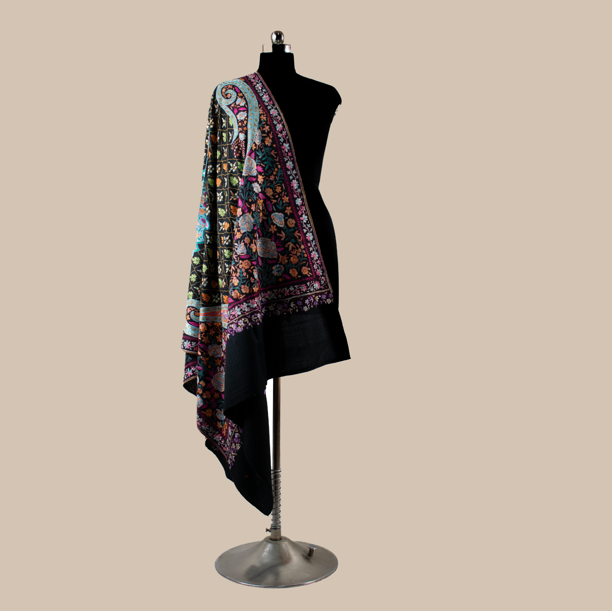 PASHMINA SOZNI JAMA BLACK