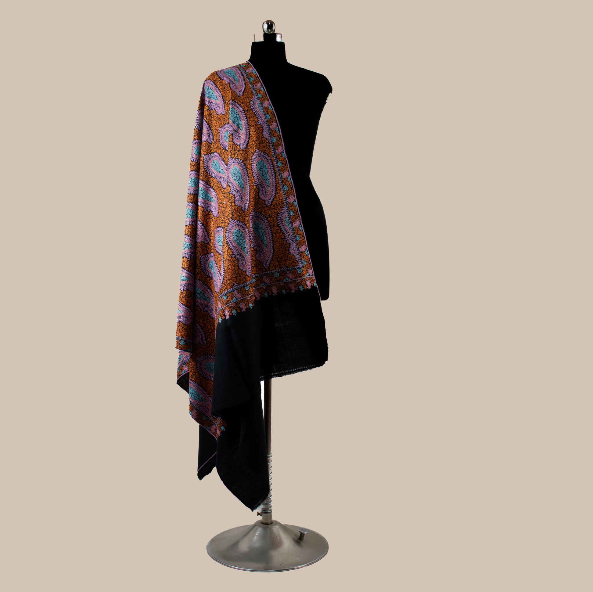 PASHMINA SOZNI JAMA REDDISH